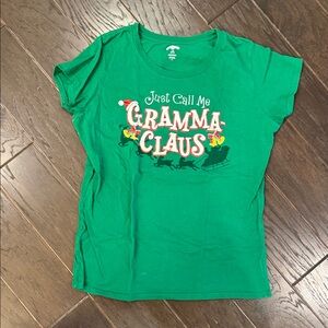 Holiday Time Green 'Just Call Me Gramma Claus' Tee